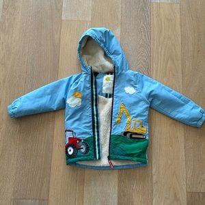 MiniBoden Sherpa lined jacket